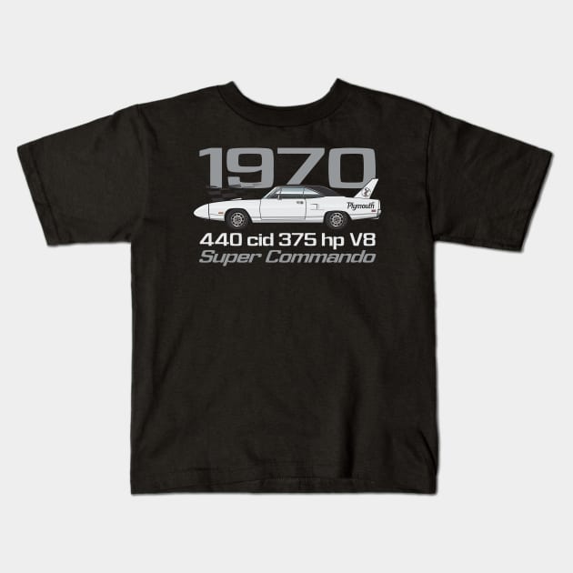 1970-Alpine White Kids T-Shirt by JRCustoms44